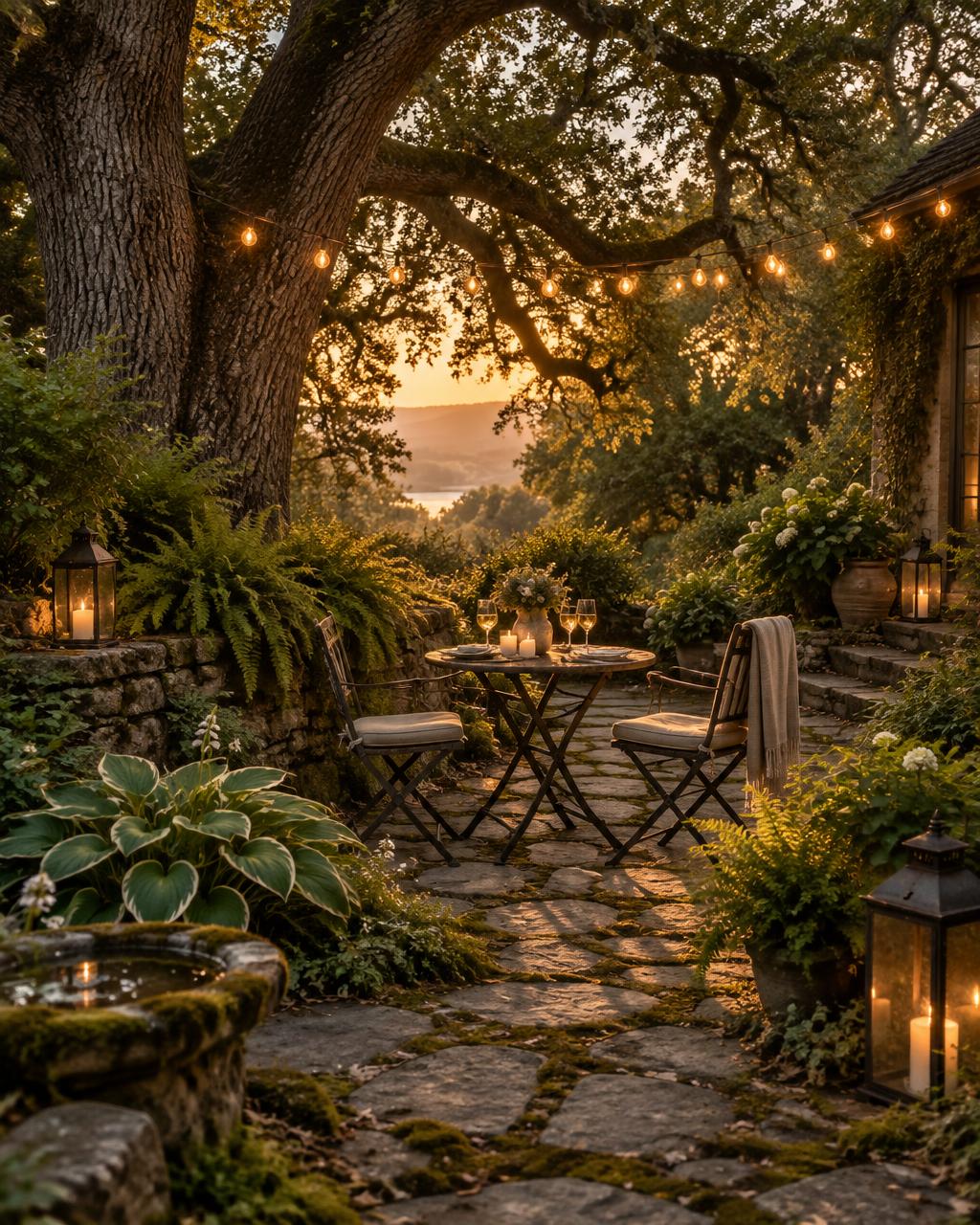 The backyard, kept wild on purpose. Weather permitting.